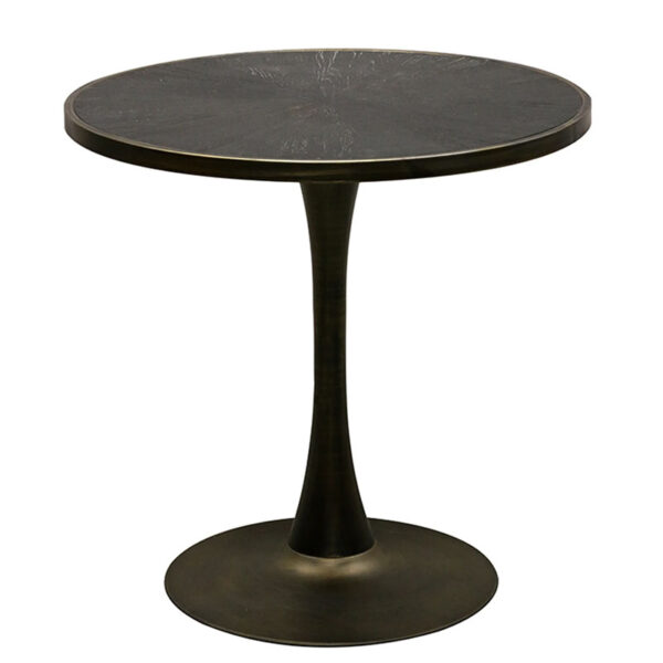 Bar Table Oak Veneer Black