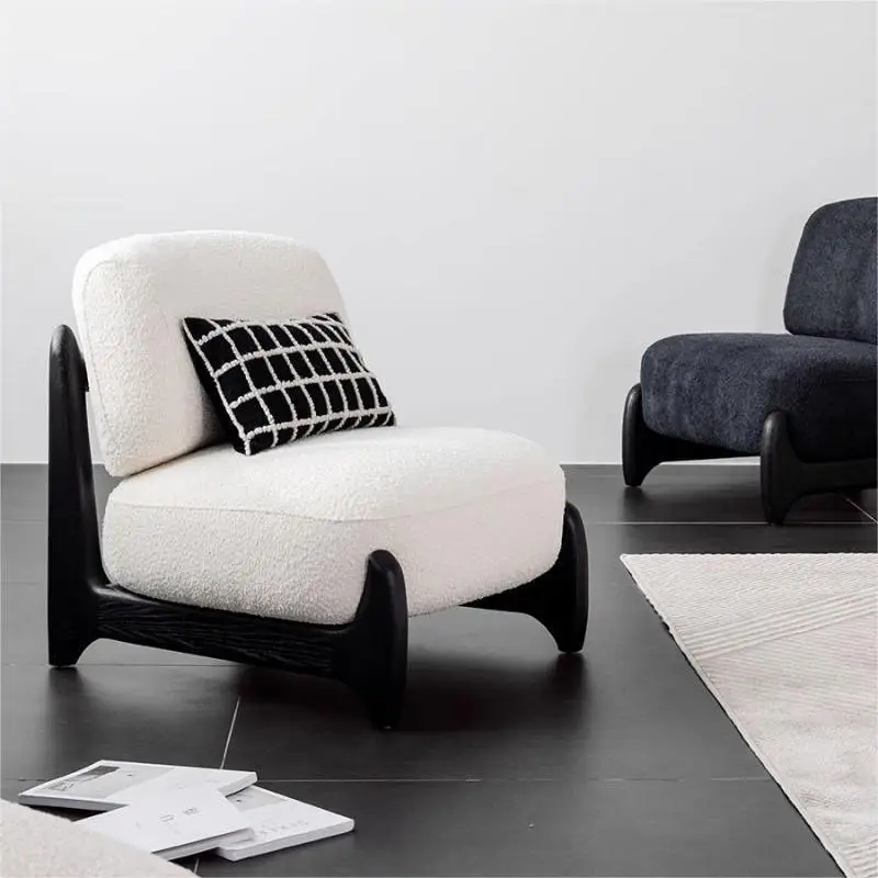 GEDO Nordic Designer Single Sofa Chair Internet Celebrity Creative for Living Room Balcony Bed & Breakfast Rest Area